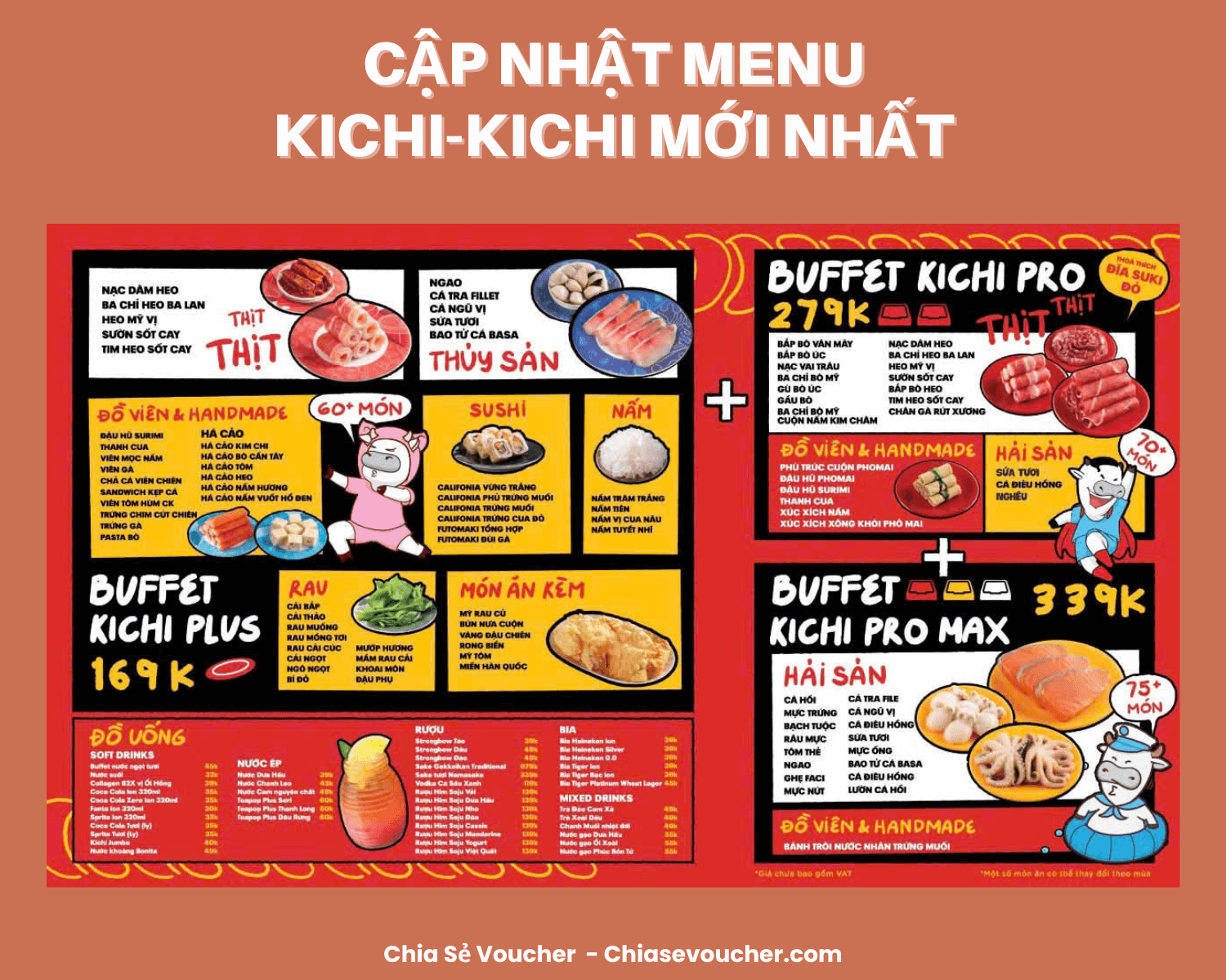 [2026] Cập nhật menu Kichi Kichi mới nhất