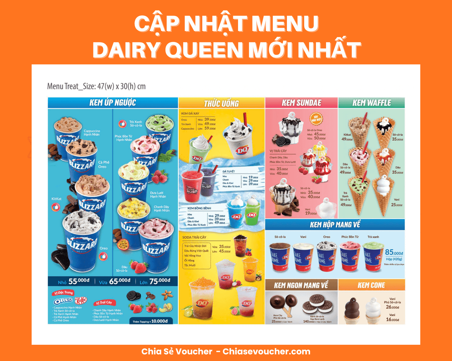 [2026] Cập nhật menu Dairy Queen mới nhất