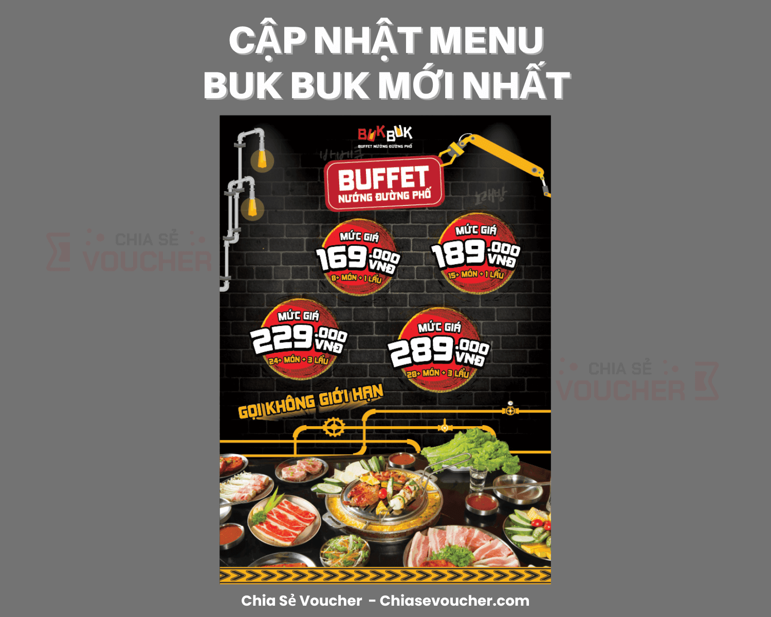 [2026] Cập nhật menu Buk Buk mới nhất