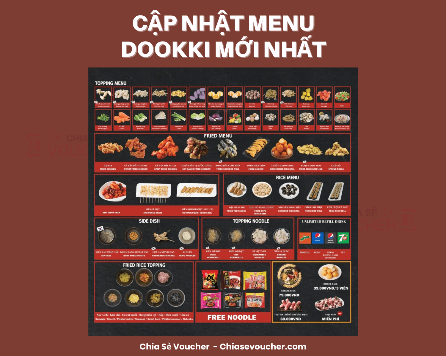 [2026] Cập nhật menu Dookki mới nhất